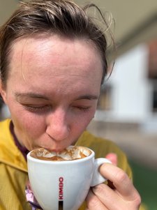 Post-ride caffè
