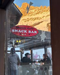 Mountain views from the Snack Bar at Carezza Ski.