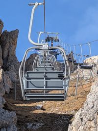 Croda Negra chairlift in the Cinque Torri area