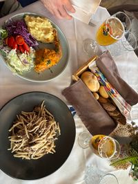 Full lunch at Rifugio Scoiattoli with mountain views