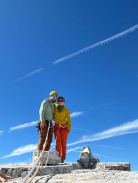 Mandatory summit pose atop Torre Stabeler