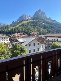Dolomites view from Hotel Laurino balcony