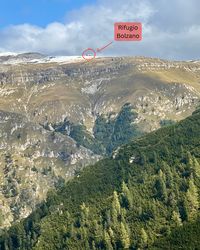 Rifugio Bolzano visible from the Tschafon Hut hike