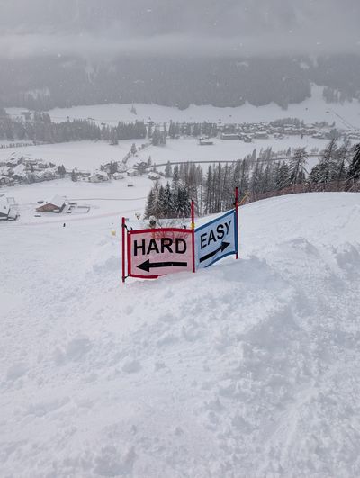 Two paths: the hard way and the easy way