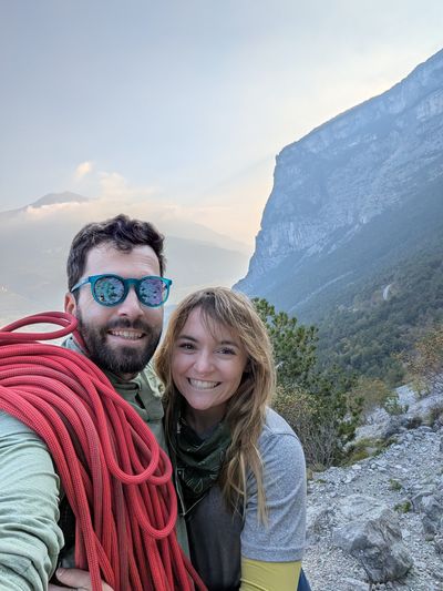 Daysi and David in the mountains above Trentino