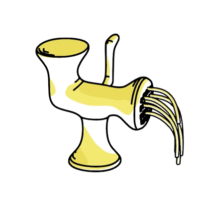 Pasta machine illustration