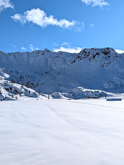 Sasso di Rocca rock formation in Buffaure Pozza ski area