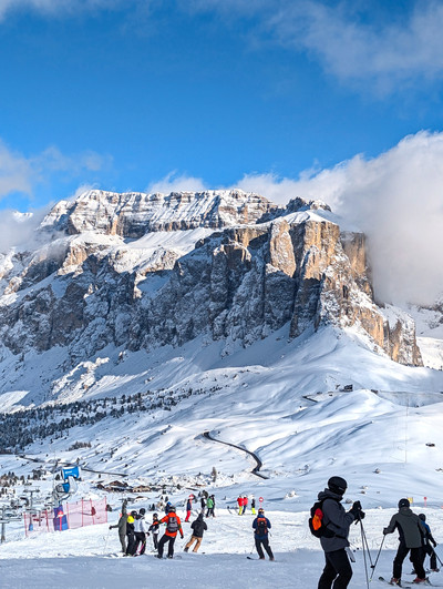 Sella Towers at Passo Sella in the Dolomites