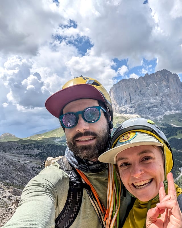 2026 06 19 via rododendri piccola torre daysi and david at the summit