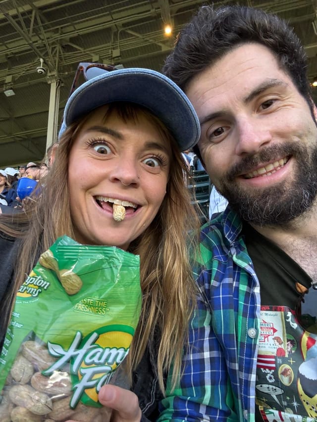 At a game in Chicago