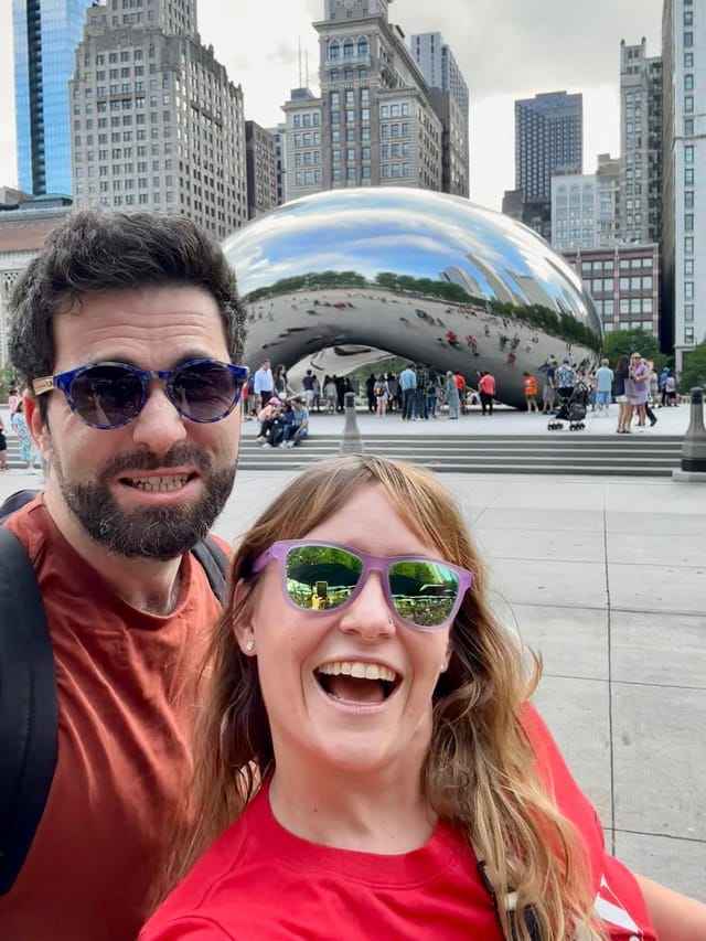 Daysi and David at the Chicago Bean