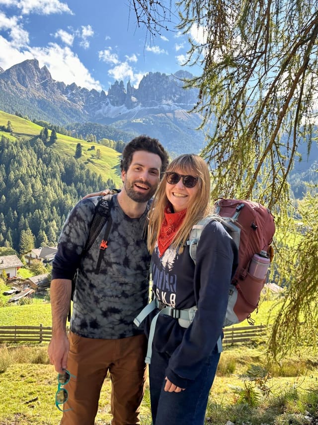 Hiking in Tires in the Dolomites
